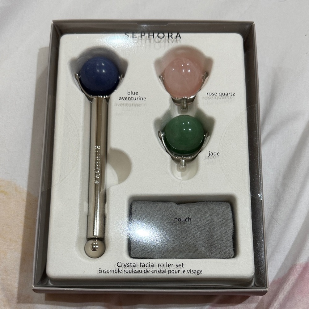 Sephora Crystal Roller Trio - Blue, Pink, Green